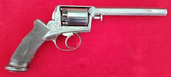 An exceptional 54 bore percussion revolver by Deane Adams & Deane. Circa 1851-1856.  Ref 1326